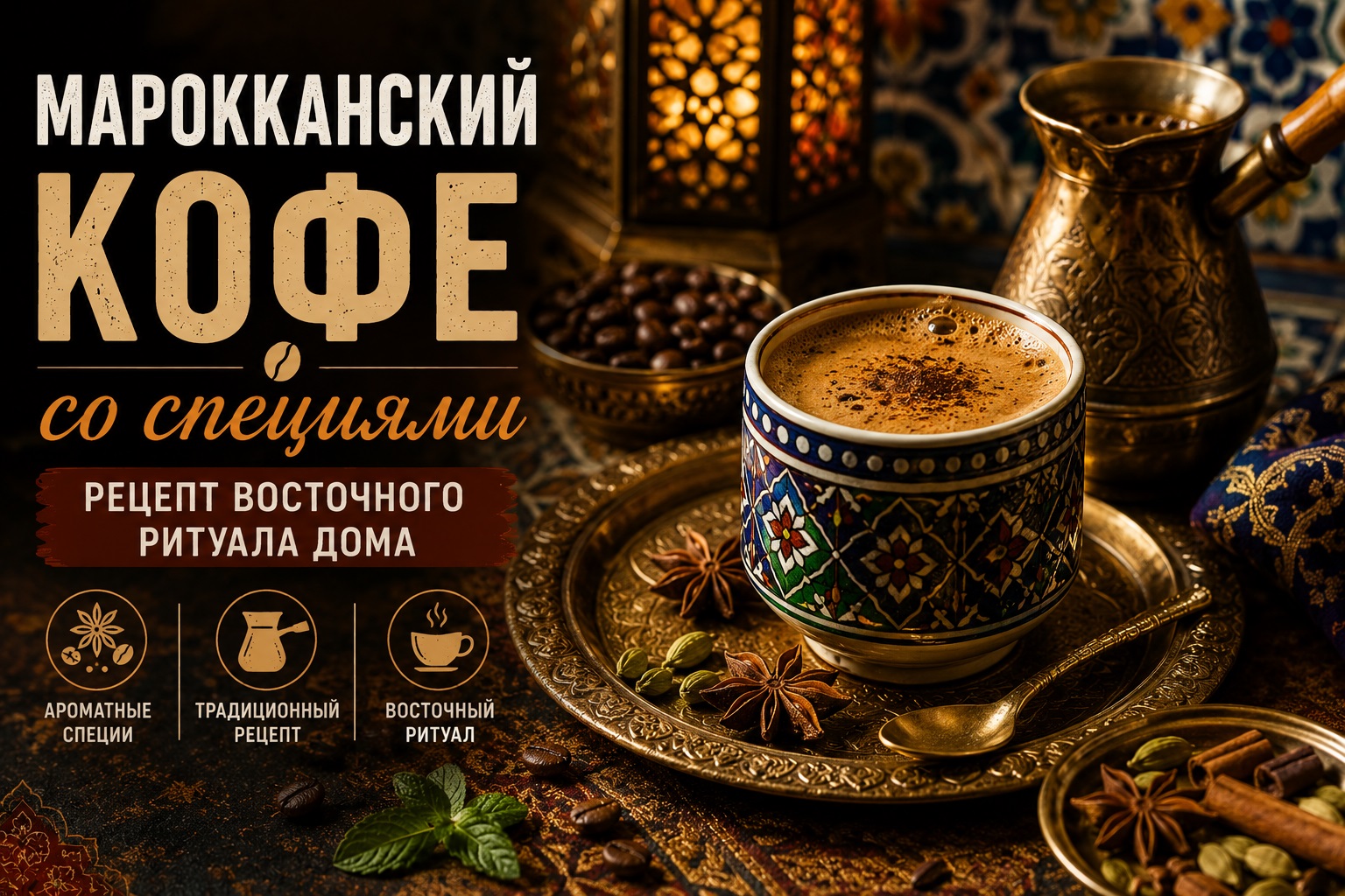 Марокканский кофе со специями: классический рецепт в турке