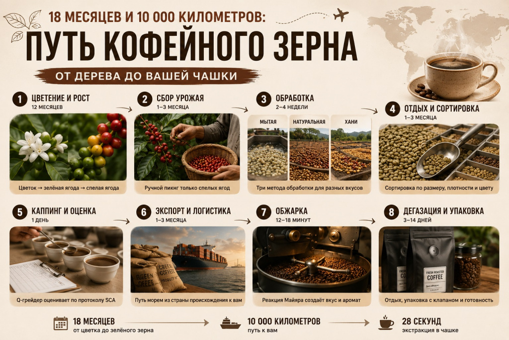 путь кофейного зерна