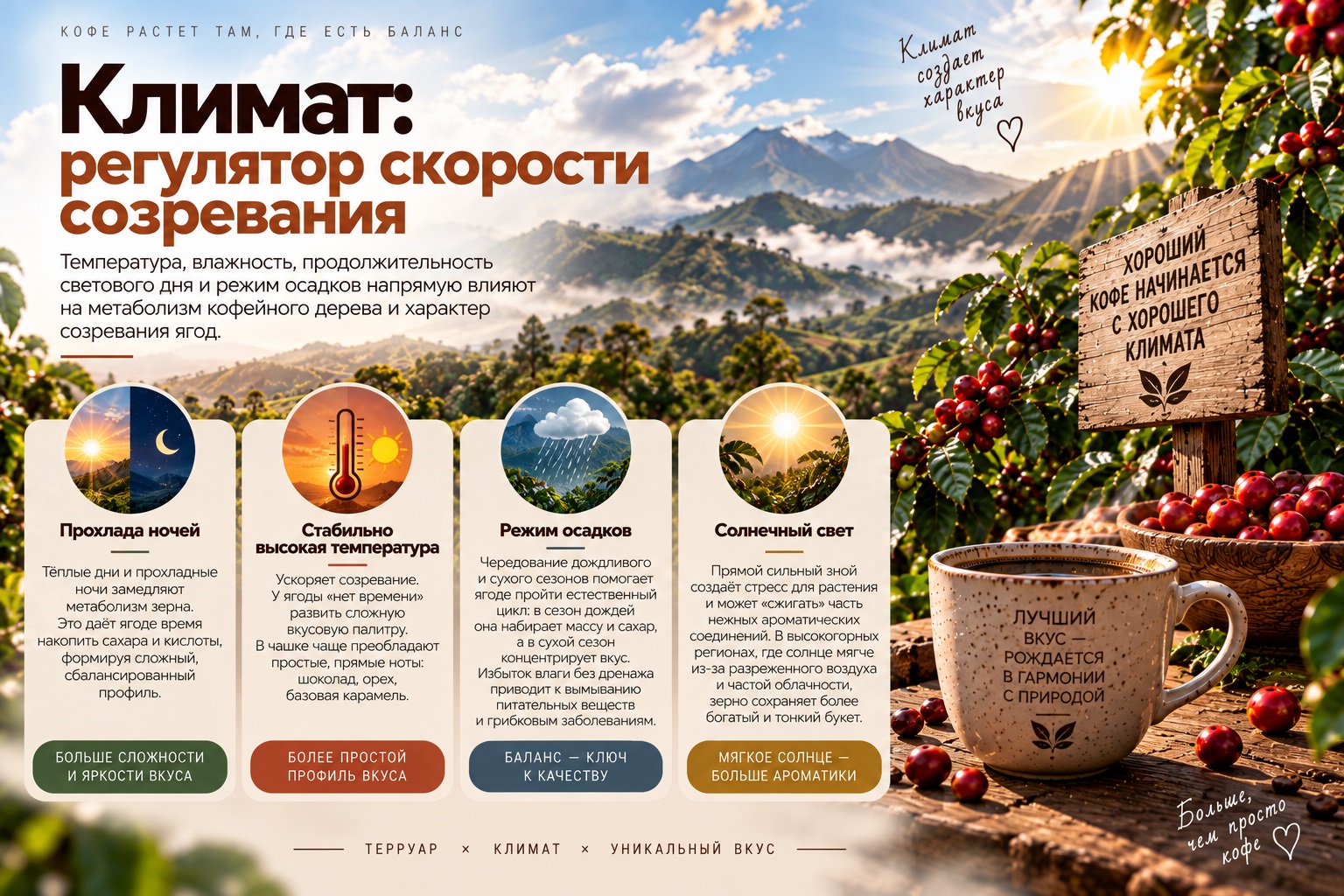 Климат: регулятор скорости созревания